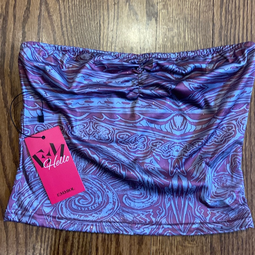 Emmiol stretch cropped tube top